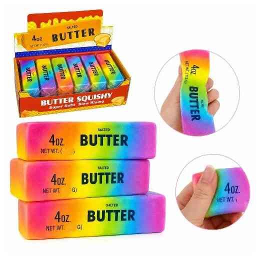 Антистрес сквіш Butter 14 см масло веселкове 712366 Ціна (цена) 108.20грн. | придбати  купити (купить) Антистрес сквіш Butter 14 см масло веселкове 712366 доставка по Украине, купить книгу, детские игрушки, компакт диски 0