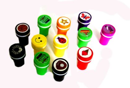 Штамп дитячий круглий Мультик 2,5 см в асортименті KA-23-835