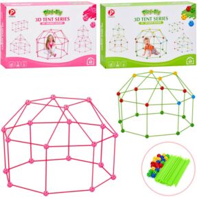 Конструктор каркас кульки палички 68 деталей 2 кольори 137-1-2