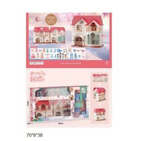 Ляльковий будинок з ляльками меблями музичний KB99-56