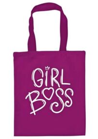 Сумка - шопер 35 х 40 см габардин фіолетовий Girl boss 4241