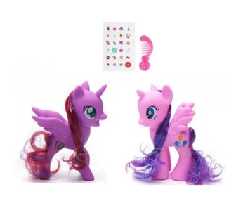 Єдиноріг з крилами та аксесуарами 2 кольори 2 штуки SG-D19003