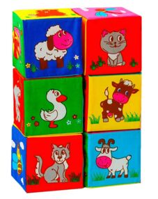 Кубики мякі Перші тварини MC 090601-10 Кубики мякі Перші тварини MC 090601-10