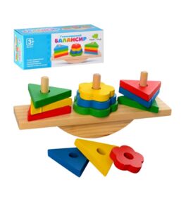 гра деревяна Геометрика балансир  MD 2317