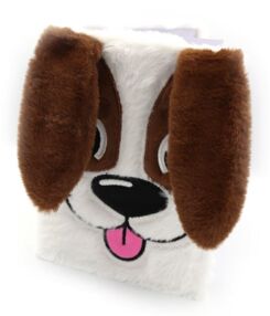 Блокнот А5 80 аркушів пухнастий Dog 8078