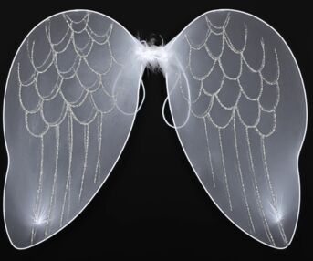 Крила ангела KA-23-1390 з блисткітками білі 67см Крила ангела KA-23-1390 з блисткітками білі 67см