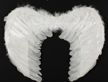 Крила ангела MA-23-657 з пухом білі 45см Крила ангела MA-23-657 з пухом білі 45см