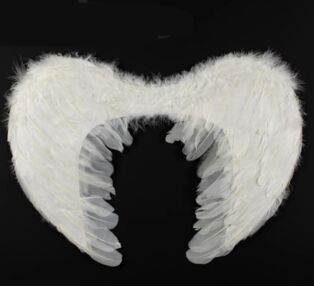 ИД Крила ангела MA-23-658 з пухом білі 55см ИД Крила ангела MA-23-658 з пухом білі 55см