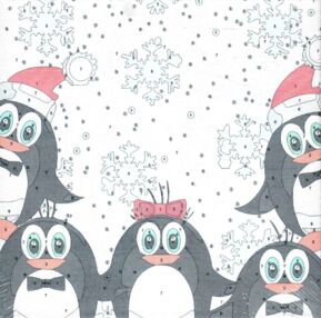 Розпис по номерах 20х20 SS-6328 П'ять пінгвінів "Strateg"