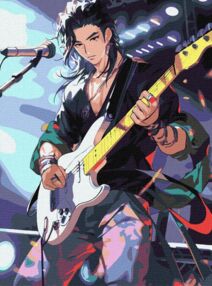 Розпис по номерах 30х40 КНО8381 Талановитий музикант "Ідейка"