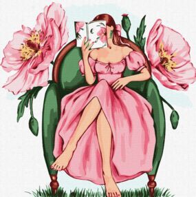 Розпис по номерах 40х40 КНО5099 Квіткова гармонія "Ідейка"