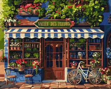 Розпис по номерах 40х50 КНО3649 Долина квітів "Ідейка"