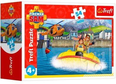 Пазли 54 елементів Міні На катері Пожежник Сем Trefl 19762