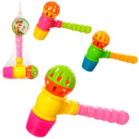 Молоточок з брязкальцем мікс кольорів 593-4