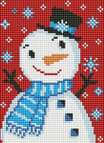 Алмазна мозаїка б/підрамн 15х20 АММ1002 Містер сніговик "Ідейка"