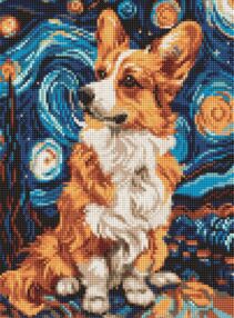 Алмазна мозаїка б/підрамн 30х40 АМС8023 Чарівний коргі "Ідейка"