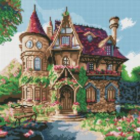 Алмазна мозаїка б/підрамн 40х40 АМС7748 Затишний палац "Ідейка"