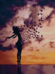 Алмазна мозаїка 30х40 HX070 Вільна душа "Strateg"