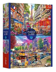 Пазли 2 х 500 елементів Європейські столиці Trefl 37496