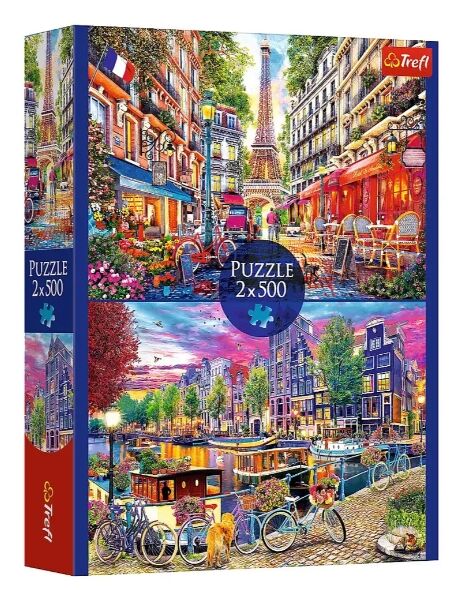 Пазли 2 х 500 елементів Європейські столиці Trefl 37496 Ціна (цена) 309.60грн. | придбати  купити (купить) Пазли 2 х 500 елементів Європейські столиці Trefl 37496 доставка по Украине, купить книгу, детские игрушки, компакт диски 0