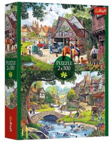 Пазли 2 х 500 елементів Ідилічне життя Trefl 37494