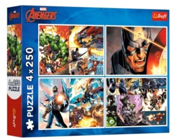 Пазли 4 х 250 елементів Героїчні дні Trefl 13309