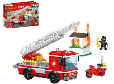 Конструктор 260 елементів Пожежники Вогонь та допомога / COGO 4172
