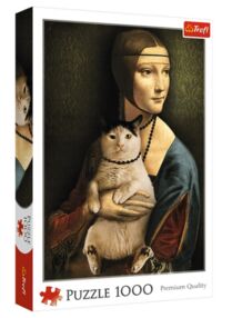 пазли 1000 елементів Дама з котиком Trefl 10663