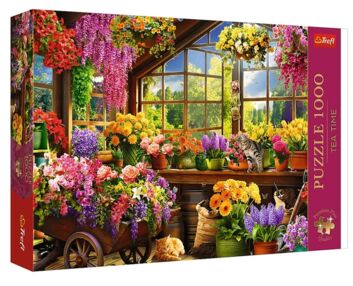 пазли 1000 елементів Час чаювання Приготування до весни Trefl 10840