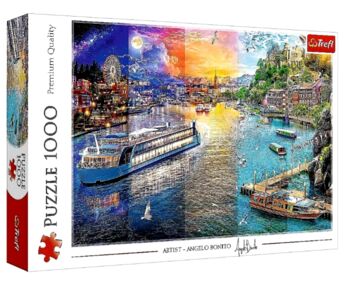 пазли 1000 елементів Річковий круїз Trefl 10860