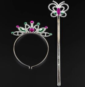 Набір чарівна паличка + корона Метелик 30 см KA-23-668 Набір чарівна паличка + корона Метелик 30 см KA-23-668