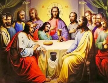 Алмазна мозаїка 30 х 40 Таємна вечеря золото XQB71304