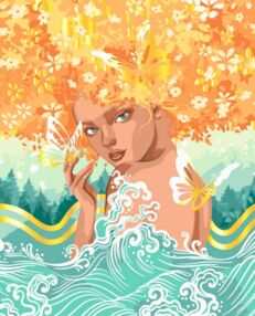 Розпис по номерах 40х50 10135-АС Сонячна металік "Art Craft" арт крафт