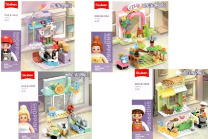 Конструктор Sluban Рожева серія магазин салон від 107 деталей М38-В1265