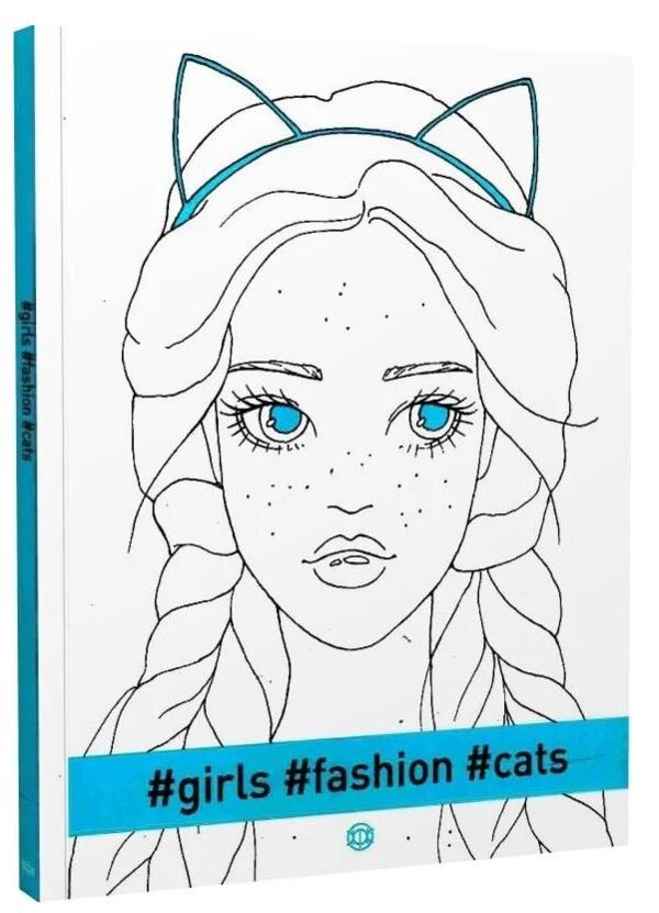 розмальовка #girls#fashion#cats (бірюзова) Ціна (цена) 102.00грн. | придбати  купити (купить) розмальовка #girls#fashion#cats (бірюзова) доставка по Украине, купить книгу, детские игрушки, компакт диски 0