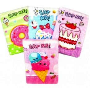 Блокнот А5 80 аркушів у лінійку пухнастий Eat Me 8034