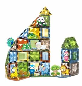 Конструктор магнітний тваринки 82 деталі артикул  1103