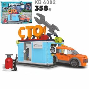 Конструктор СТО машинка 358 деталей KB 4002