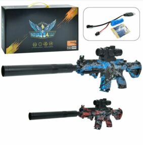 Автомат іграшковий на акумуляторі водяні кулі приціл USB 2 види 888-2-3 Автомат іграшковий на акумуляторі водяні кулі приціл USB 2 види 888-2-3