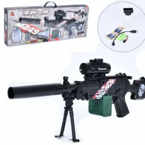 Автомат іграшковий на акумуляторі водяні кулі приціл USB HD227A Автомат іграшковий на акумуляторі водяні кулі приціл USB HD227A