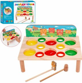 гра деревяна Стукачка знайди бобра MD 0895