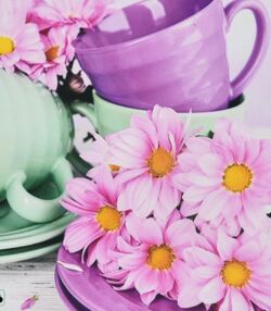 Алмазна мозаїка 40х50 SK88288 Квітковий напій натхнення "Strateg"