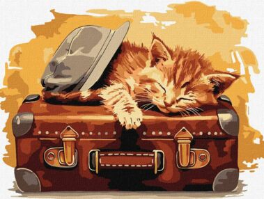 Розпис по номерах 30х40 КНО6613 Готовий до подорожі "Ідейка"