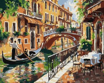 Розпис по номерах 40х50 КНО3661 Венеційський спокій "Ідейка"