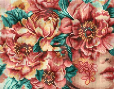 Алмазна мозаїка 30х40 АМО8032 Романтика квітів "Ідейка"
