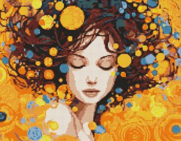 Алмазна мозаїка 40х50 АМО8000 Портрет елегантності "Ідейка"