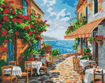 Алмазна мозаїка 40х50 АМО8041 Тихий куточок "Ідейка"