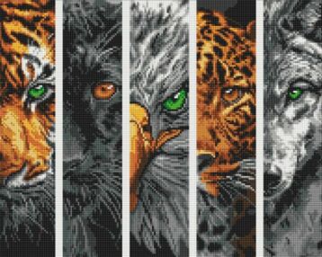 Алмазна мозаїка 40х50 АМО8046 Хижаки "Ідейка"