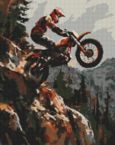 Алмазна мозаїка 40х50 АМО8052 Екстрим у горах "Ідейка"