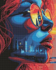 Алмазна мозаїка 40х50 АМО8064 Захід сонця в Лондоні "Ідейка"